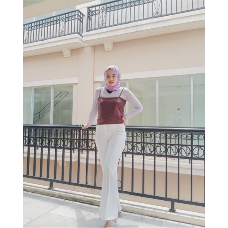 CELANA CUTBRAY CUBIT WANITA SCUBA CELANA CUTBRAY WANITA HIGH WEIST PUTIH TULANG CUTBRAY WANITA