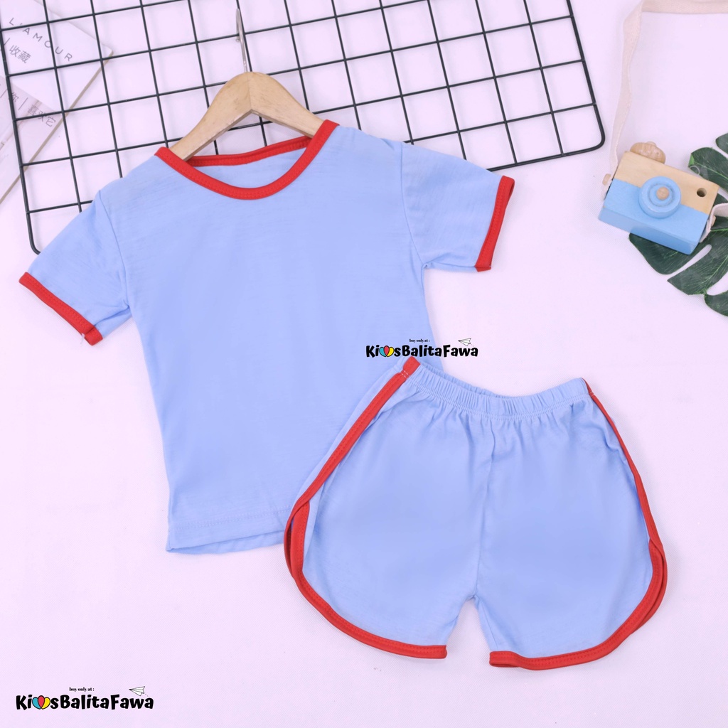 [PREMIUM] Set Chuba Chups Bayi - 3 Tahun / Baju Baby Laki Perempuan Setelan Tidur Polos Pendek Adem