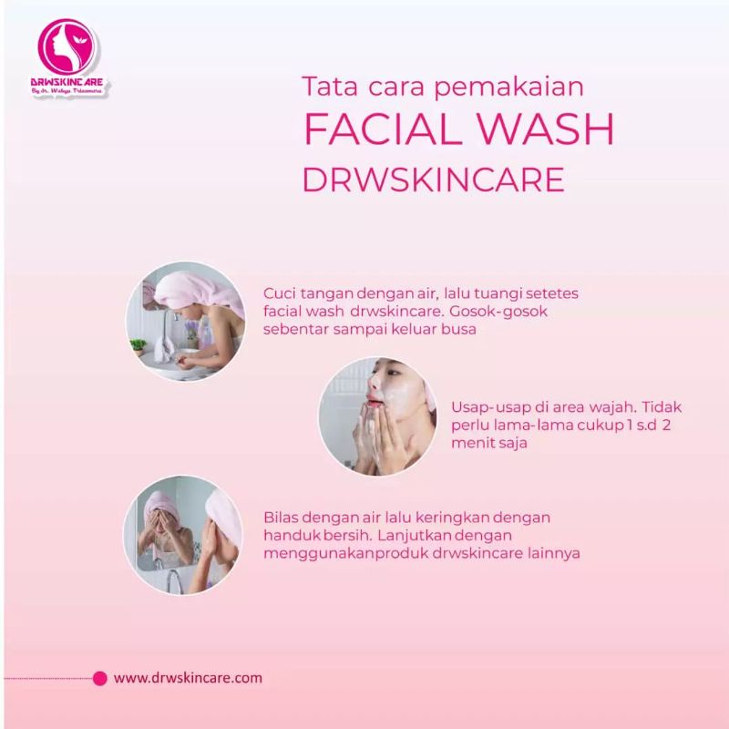DRW Skincare Facial wash 110 ml/sabun pembersih wajah By dr. Wahyu Triasmara
