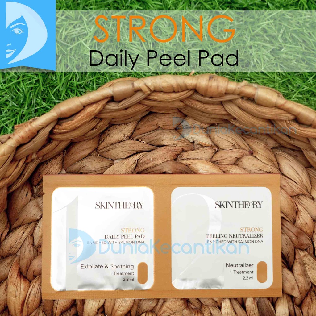 Skin Theory Daily Peel Pad Mild / Strong / Extra Strong Enriched With DNA Salmon Exfoliating Tissue Peeling SkinTheory Exfoliasi Mengangkat Sel Kulit Mati