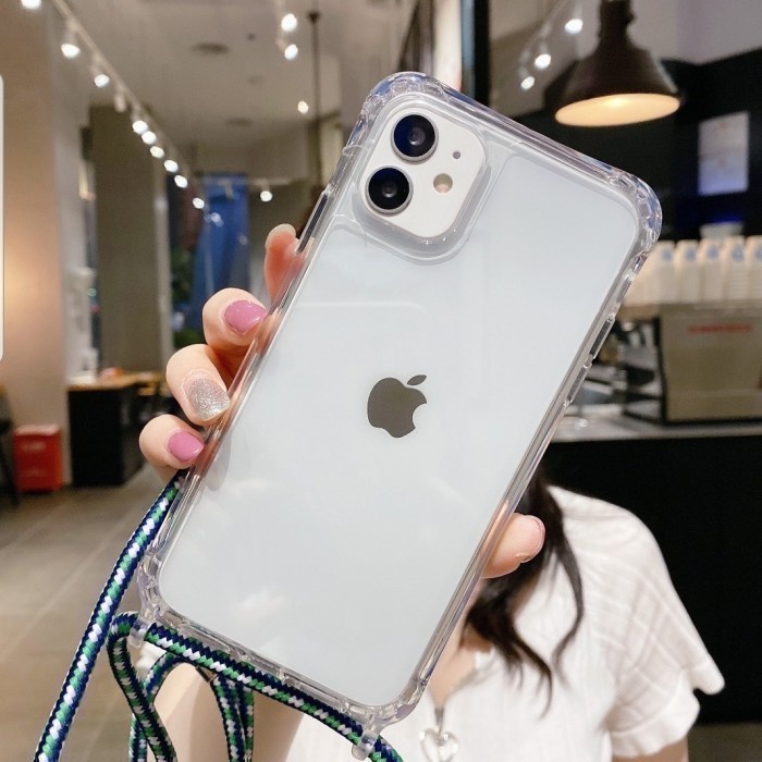 Realme C21Y / Realme C25Y / Realme C31 / Realme C35 Soft Case Tali Gantung Selempang 2mm Lanyard