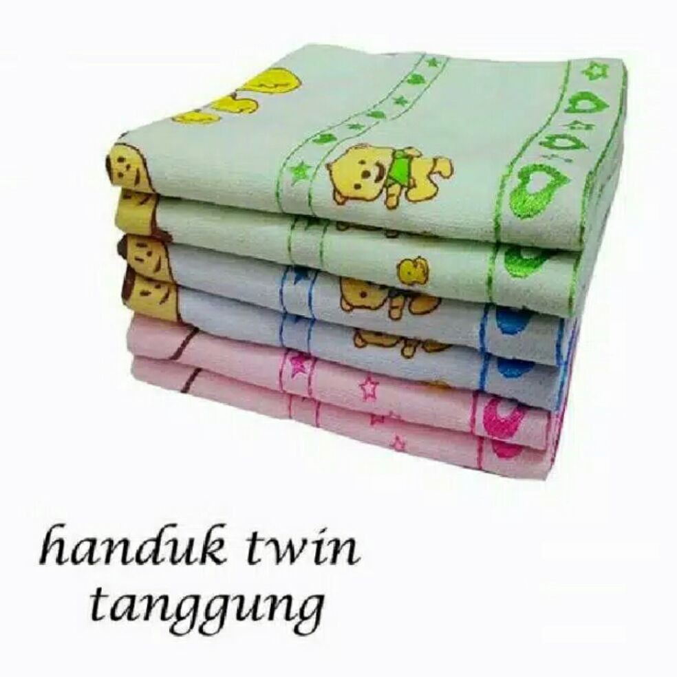 HANDUK MANDI BAYI TWIN KECIL-HANDUK MANDI BAYI MURAH-HANDUK TWIN TANGGUNG