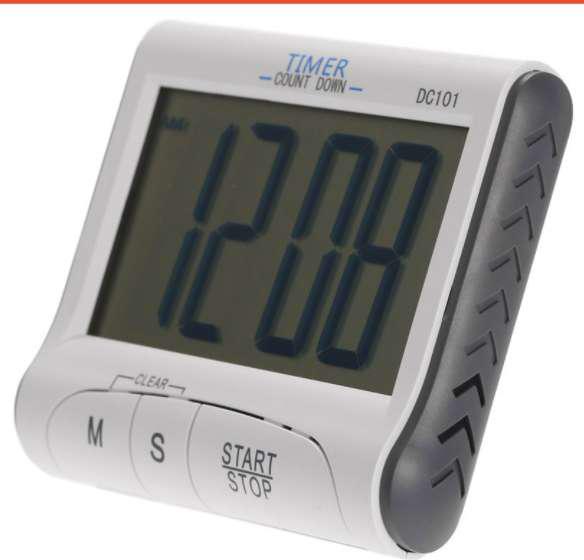 Timer Masak Dapur Lcd Digital Count Down - Dc101 - White