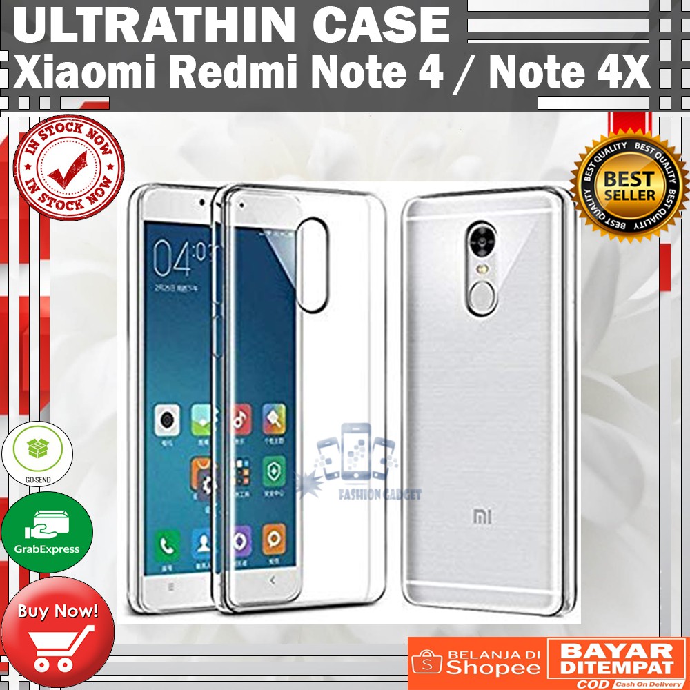 Ultrathin Xiaomi Redmi Note 4 / Note 4X Ultra Thin / Silikon / Case Transparant / Casing Xiaomi