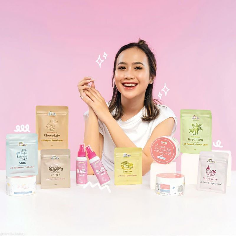 (BISA GROSIR FREE GIFT) masker Camille / camille mask /camille beauty/MASKER WAJAH/SKINCARE/TONER/PE
