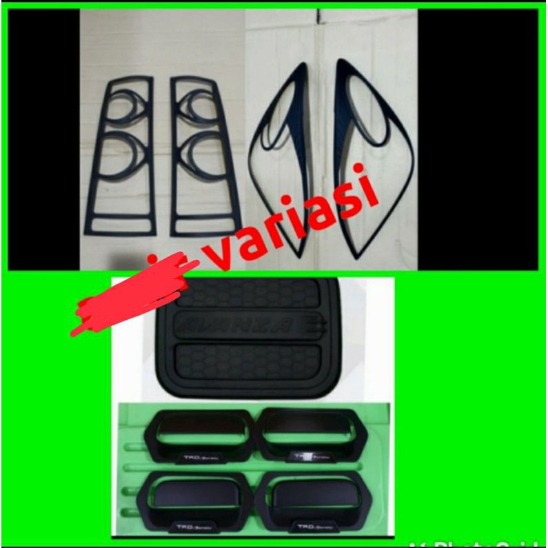 New Avanza Vvti 2008-2011 Paket Garnish Auter TRD Handle Tank Cover Hitam Doff