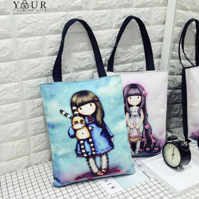 Tote Bag Cute Girl