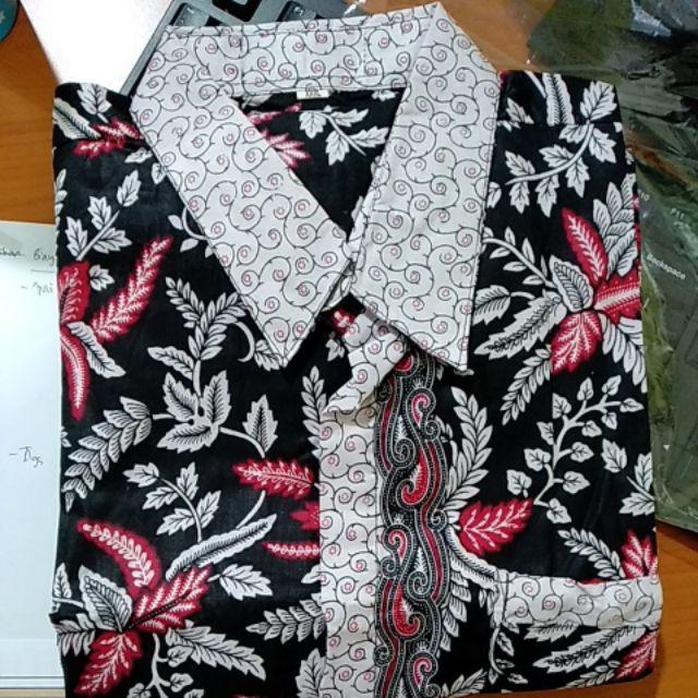 Kemeja Batik Pria Ppbtk07 Modern Lengan Panjang Casual Modis Trendy Masa Kini M L Xl Asli Pekalongan
