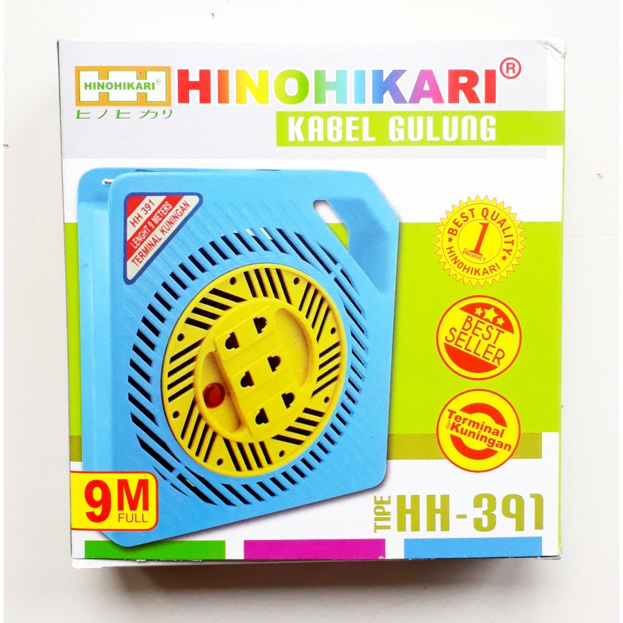 Stop Kontak  Kabel Roll 9 M Hinohikari Rol Kabel SNI
