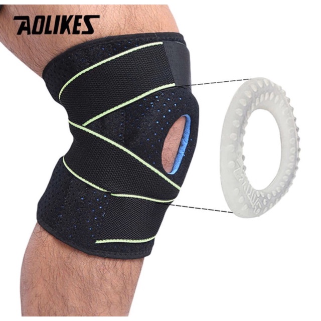 7908 AOLIKES COOLFIT KNEE WRAP PAD SUPPORT SLEEVE DEKER LUTUT KAKI