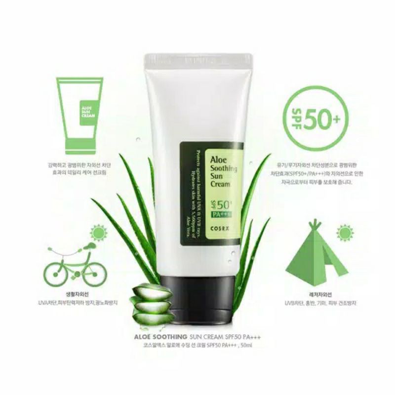 [BPOM] COSRX Aloe Soothing Sun Cream SPF50+/PA+++