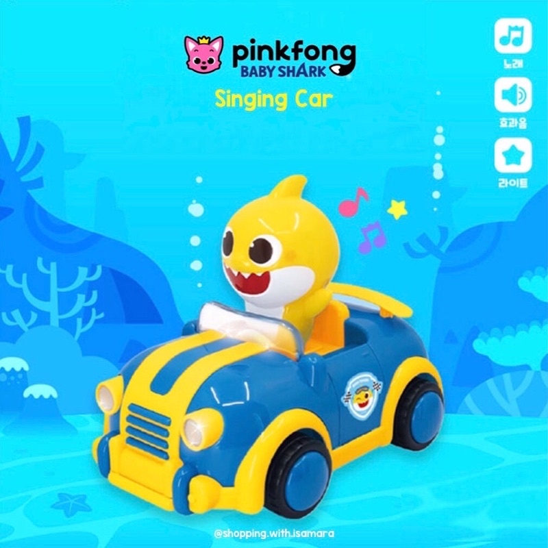 Pinkfong Baby Shark Singing Car / Mainan Mobilan
