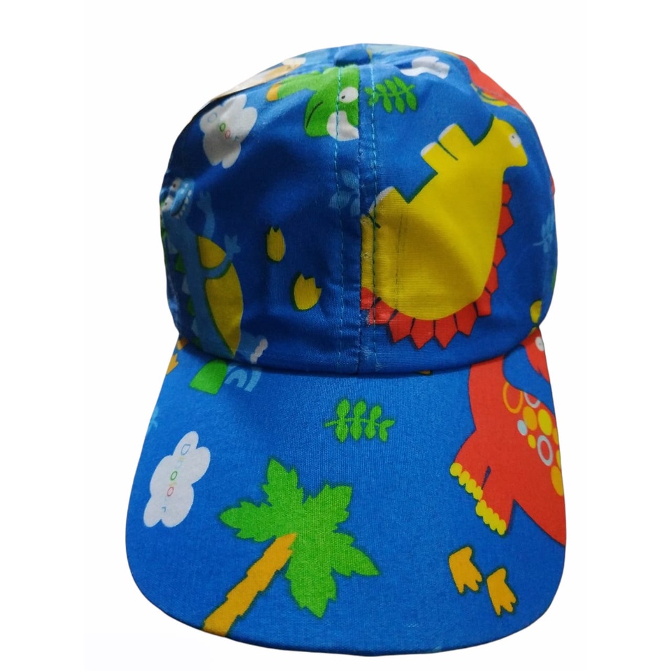 TERBARU Topi anak anak karakter dino usia 3-7thn/topi anak gaya trendy kartun kekinian/realpict/bisa COD