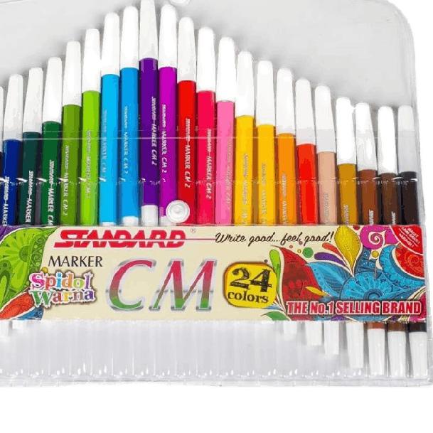

Paling Baru [D] Spidol 24 Warna Standard CM24,