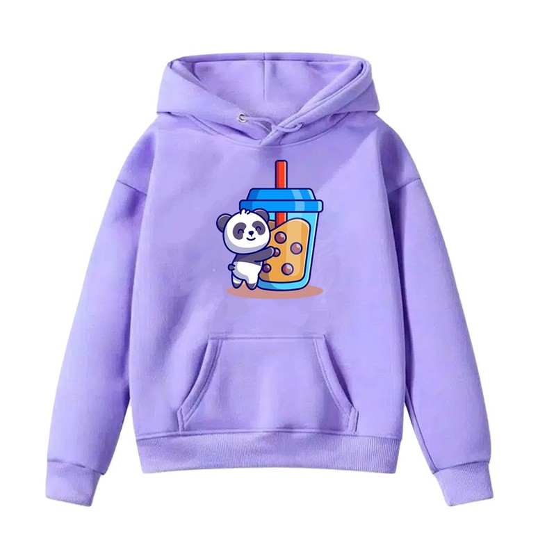 Sweater Anak Big Boba Hoodie Anak Fleece Umur 1- 6 Tahun