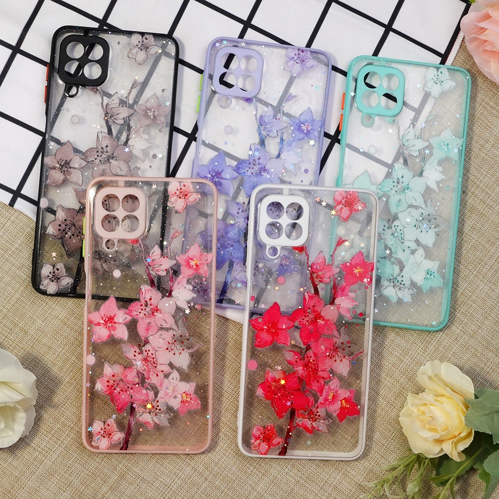 SOFTCASE MOTIF BUNGA SAMSUNG A02 A22 A22 5G A52 A72 J2 PRIME A3S A9 2020 A5 2020 C20 4G Y17 Y15 Y12 NOTE 9 M3 X3 CASE FLORIST