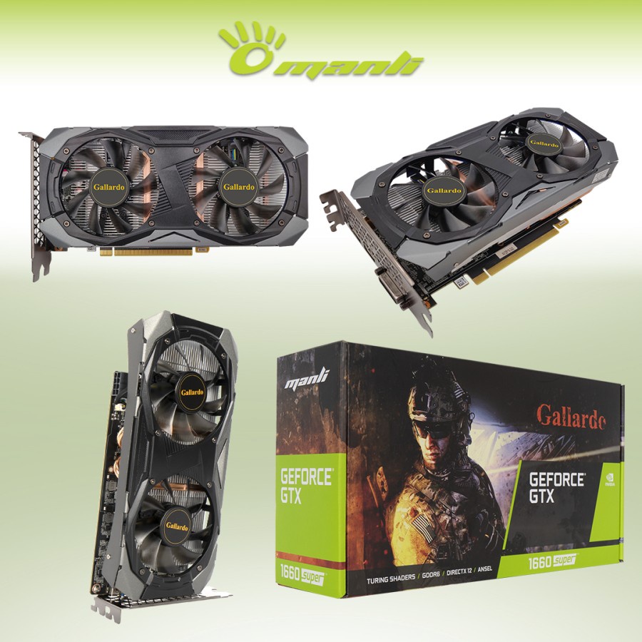 VGA NVIDIA MANLI GTX 1660 SUPER 6GB GDDR6 REAL CAPACITY