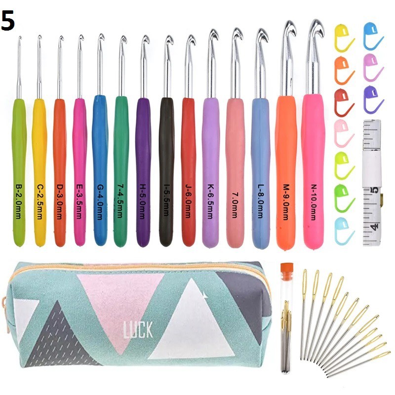 hakpen set + aksesoris rajut + tepak lucu