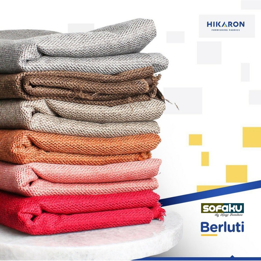BERLUTI : Hikaron Beludru Textile Bantal - Kain Kanvas Sofa Kain Berluti Bahan Hikaron Berlutti
