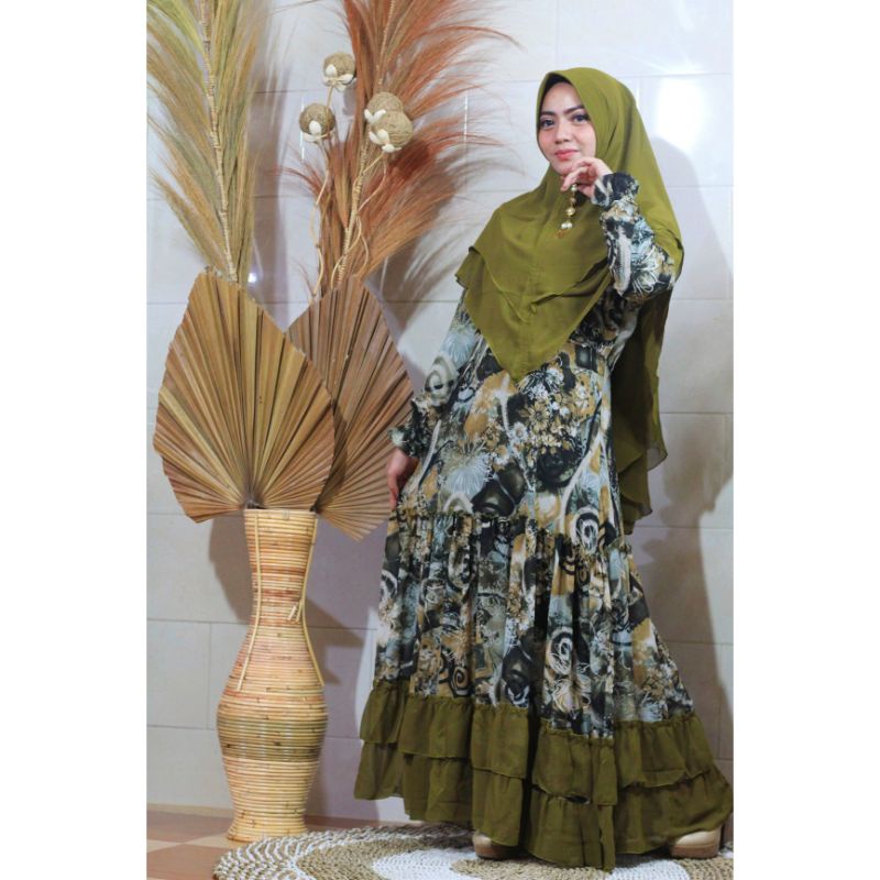Gamis Ceruti Syar'i Motif