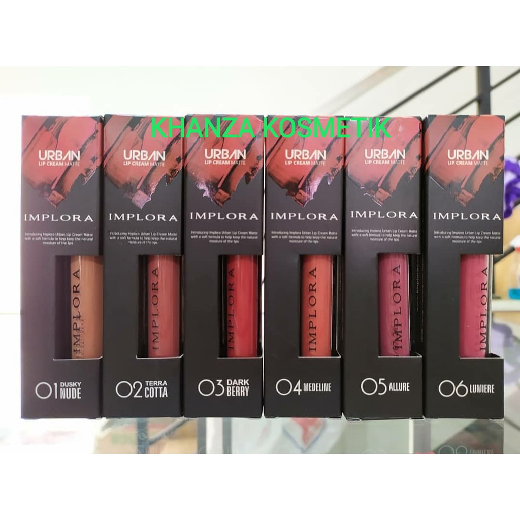 KHANZAACC IMPLORA Urban Lip Cream Matte Original BPOM