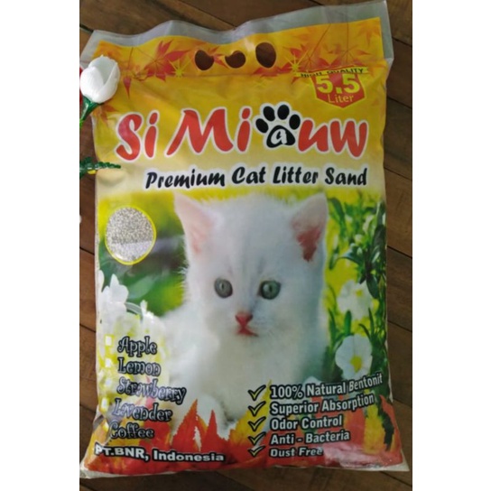 Pasir Kucing Gumpal Wangi 5L Hamster Kelinci 5.5 litter Bebas Debu Parfum Cat Sand 5,5 Rabbit 5.5litter