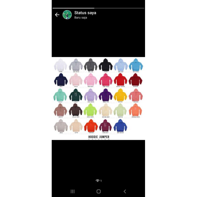 Basic Sweater & Hoodie Jumper Custom Sablon Reflektif (Nyala) Unisex (Cewe/Cowo)