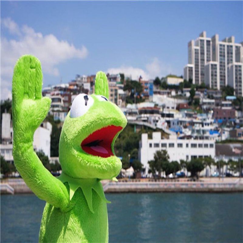 New 60cm Big Full Body Kermit the Frog Hand Puppet Soft Plush Toy Kids Xmas Gift Sesame Street