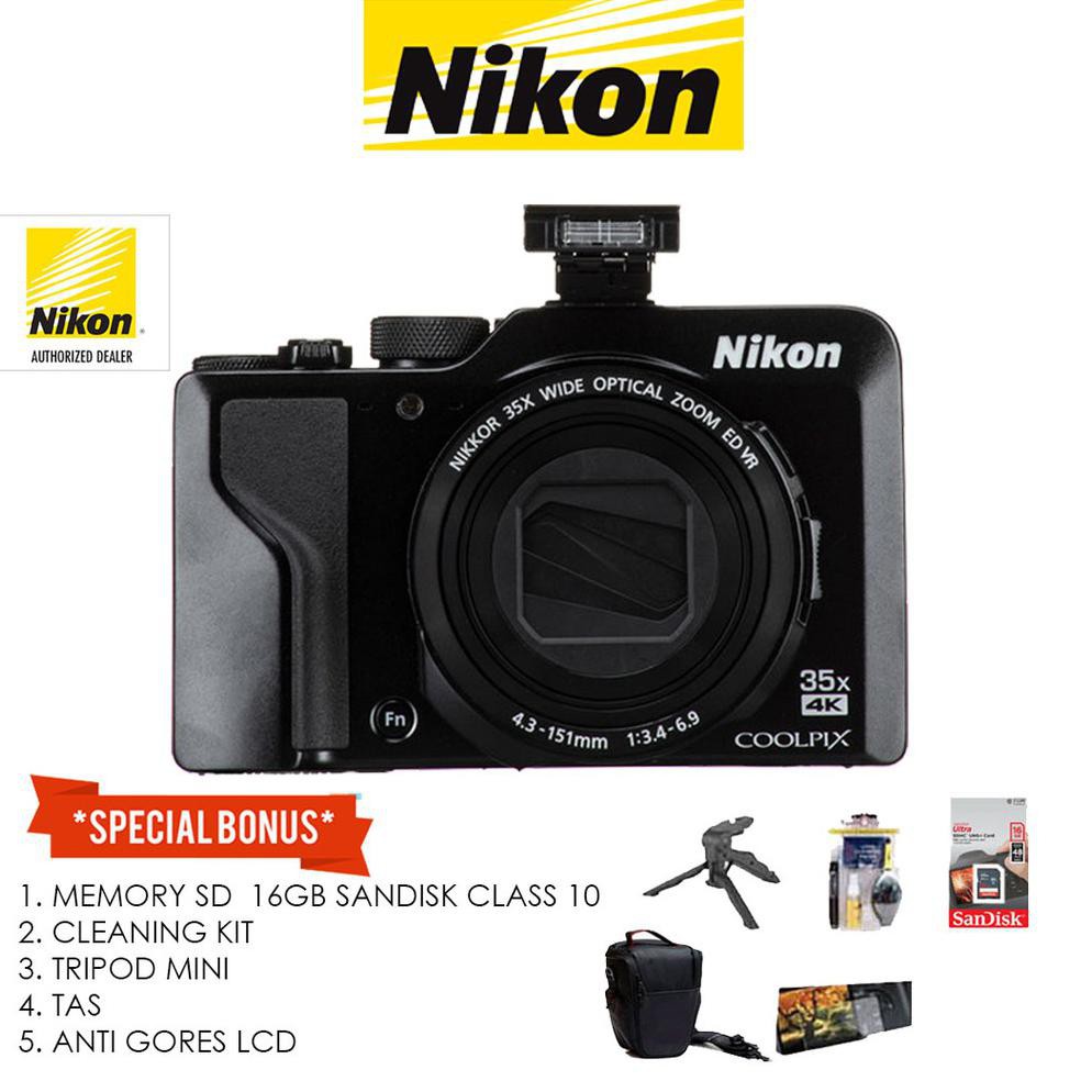 DISKON Nikon Coolpix A1000 Kamera Digital Pocket 16GB & ACC - Nikon A1000 4K