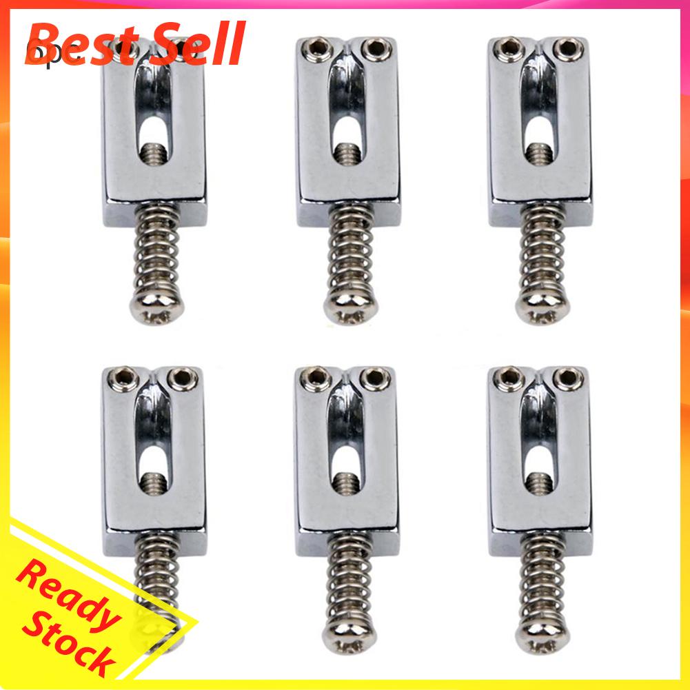 6pcs Saddle Bridge Tremolo Fixed Dengan Kunci Pas Untuk Gitar Elektrik Strat