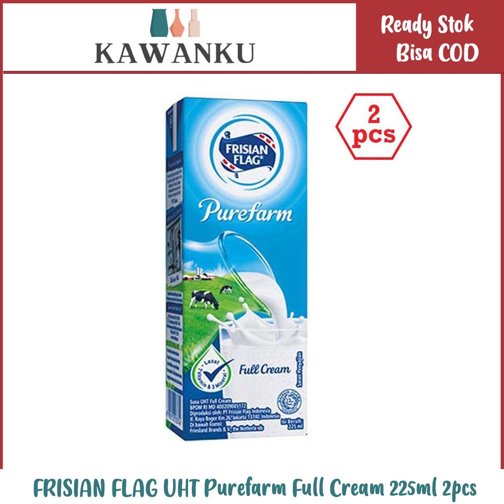 

FRISIAN FLAG UHT Purefarm Full Cream 225ml 2pcs