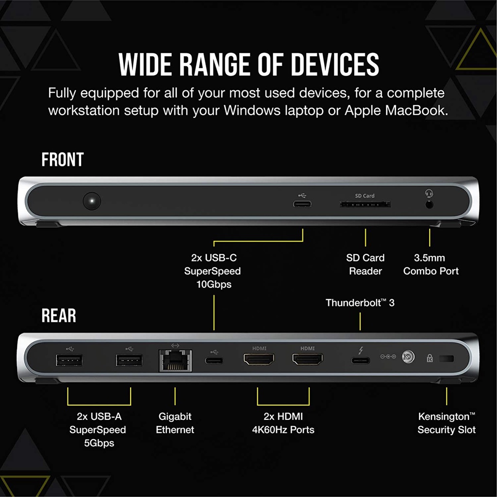 Corsair TBT100 / TBT-100 Thunderbolt 3 Dock