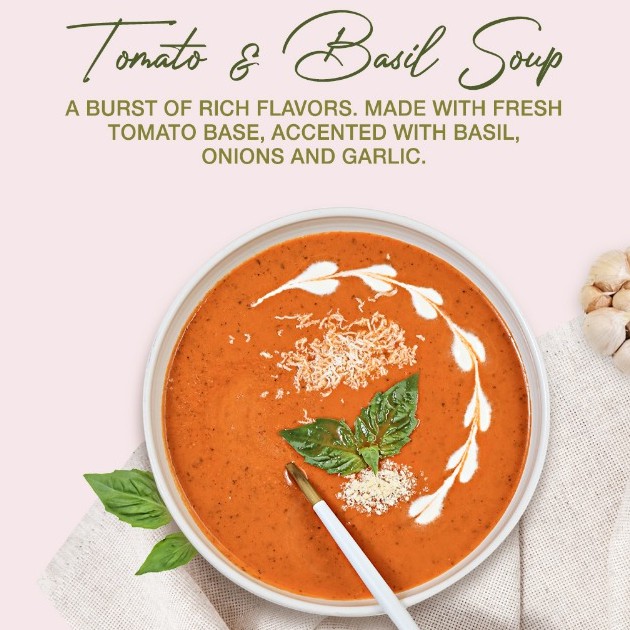 

Tomato & Basil soup