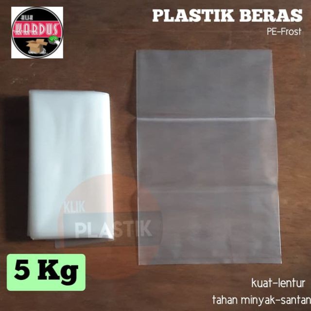 PLASTIK BERAS 5KG/PLASTIK GULA/PLASTIK BAWANG KANTONG PLASTIK VAKUM