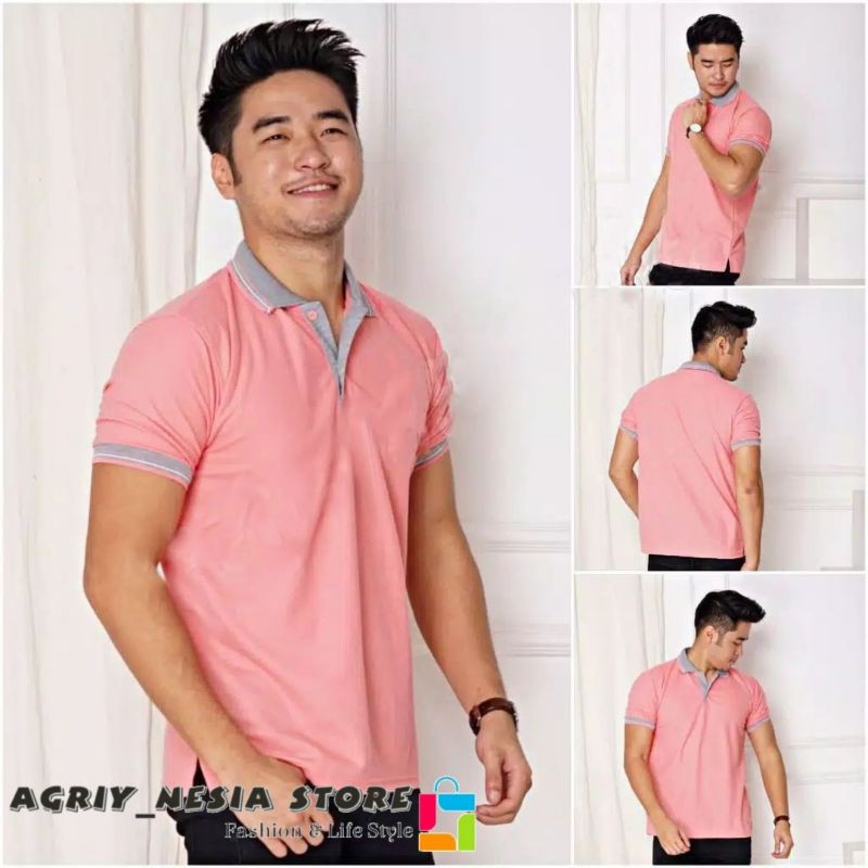 Kaos Polo / Kaos Kerah / Salem Kerah Abu