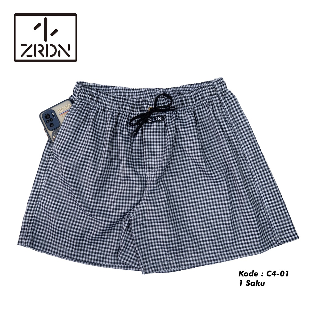 Celana Boxer Polyester ZRDN - Checkers Series