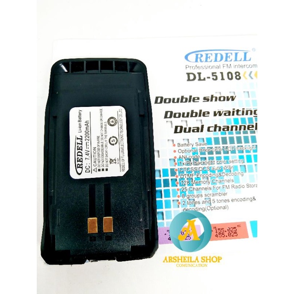 Batre ht Redell Redel dl 5108 Original murah bagus