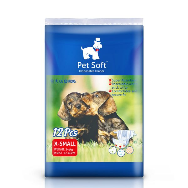 Pet Soft Diaper XS Popok Anjing Kucing Betina Jantan Pampers Diapers