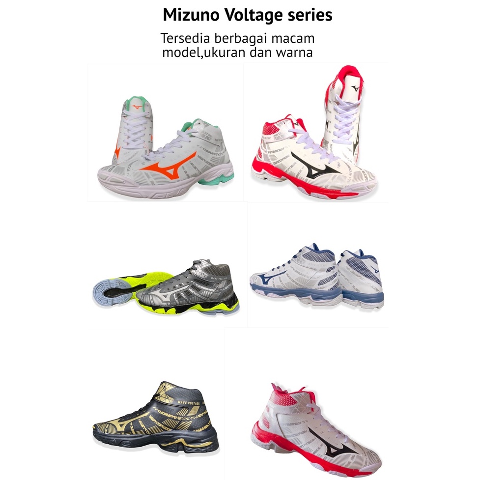 Mizuno voltage sepatu volly mizuno voltage mid super premium/sepatu volly ball mizuno wave voltage m