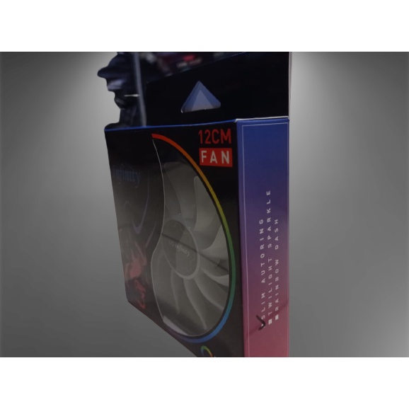 INFINITY FAN CASE SLIM AUTO RING RGB - FAN CASE INFINITY 12CM MOLEX (AUTO RGB)