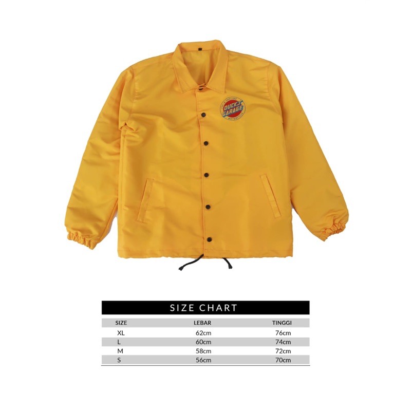 windbreaker ducks garage yellow