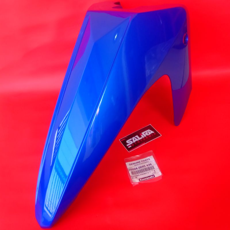 Spakbor Slebor Depan Hitam Abu Biru Putih Hijau Kuning Motor Kawasaki ZX 130 Orisinil KGP