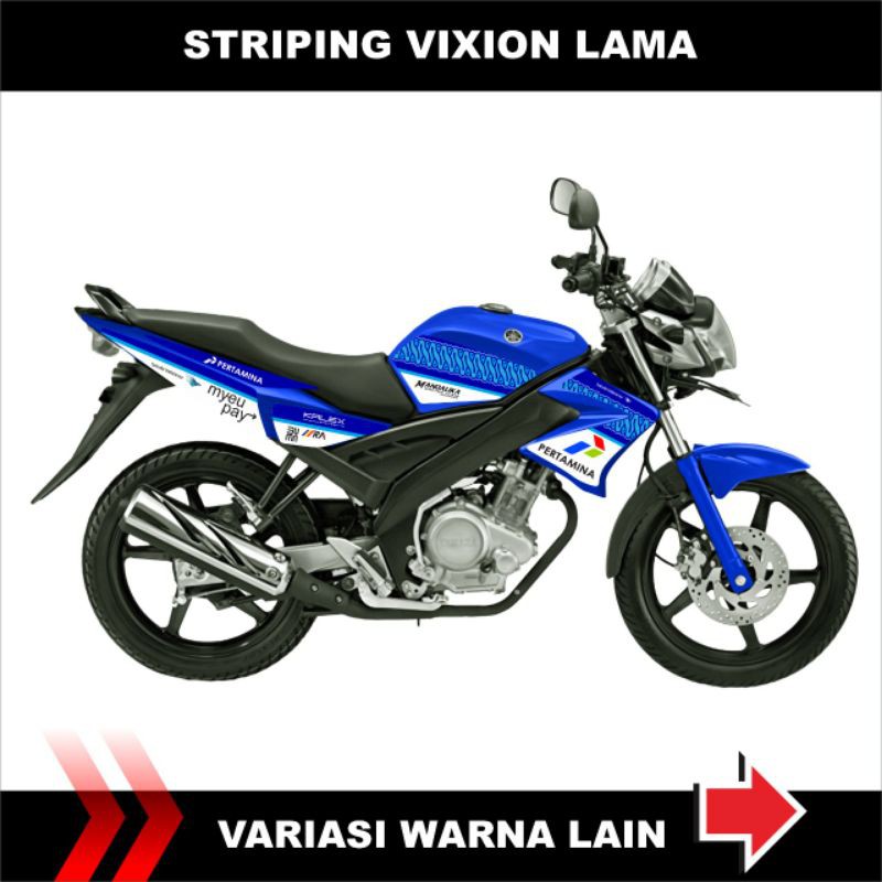 STRIPING VARIASI VIXION OLD / VARIASI PERTAMINA MANDALIKA