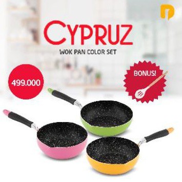 Cypruz Wok Pan Color Set