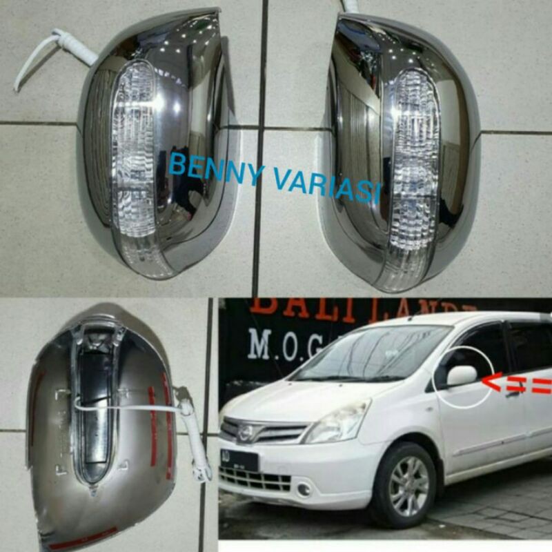 Cover Spion Chrome Model Lampu Grand Livina