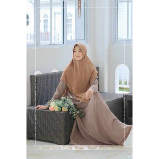 Gamis Chana set Khimar ORI kyana sister brand Nararya // Gamis Viral chana set Khimar ORI kyana
