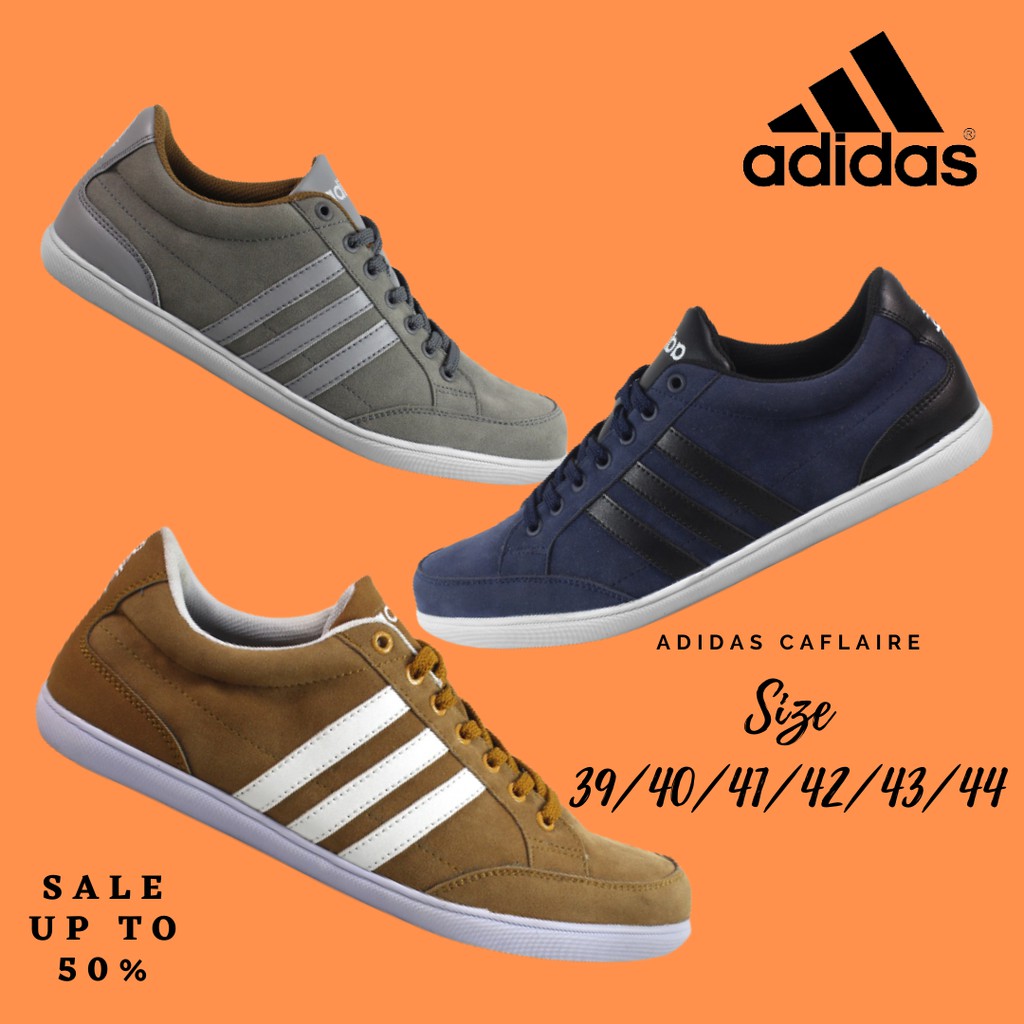 Sepatu Pria Sneakers Premium Adidas Caflaire Import Kasual Kets Sekolah Kuliah Nongkrong Santai