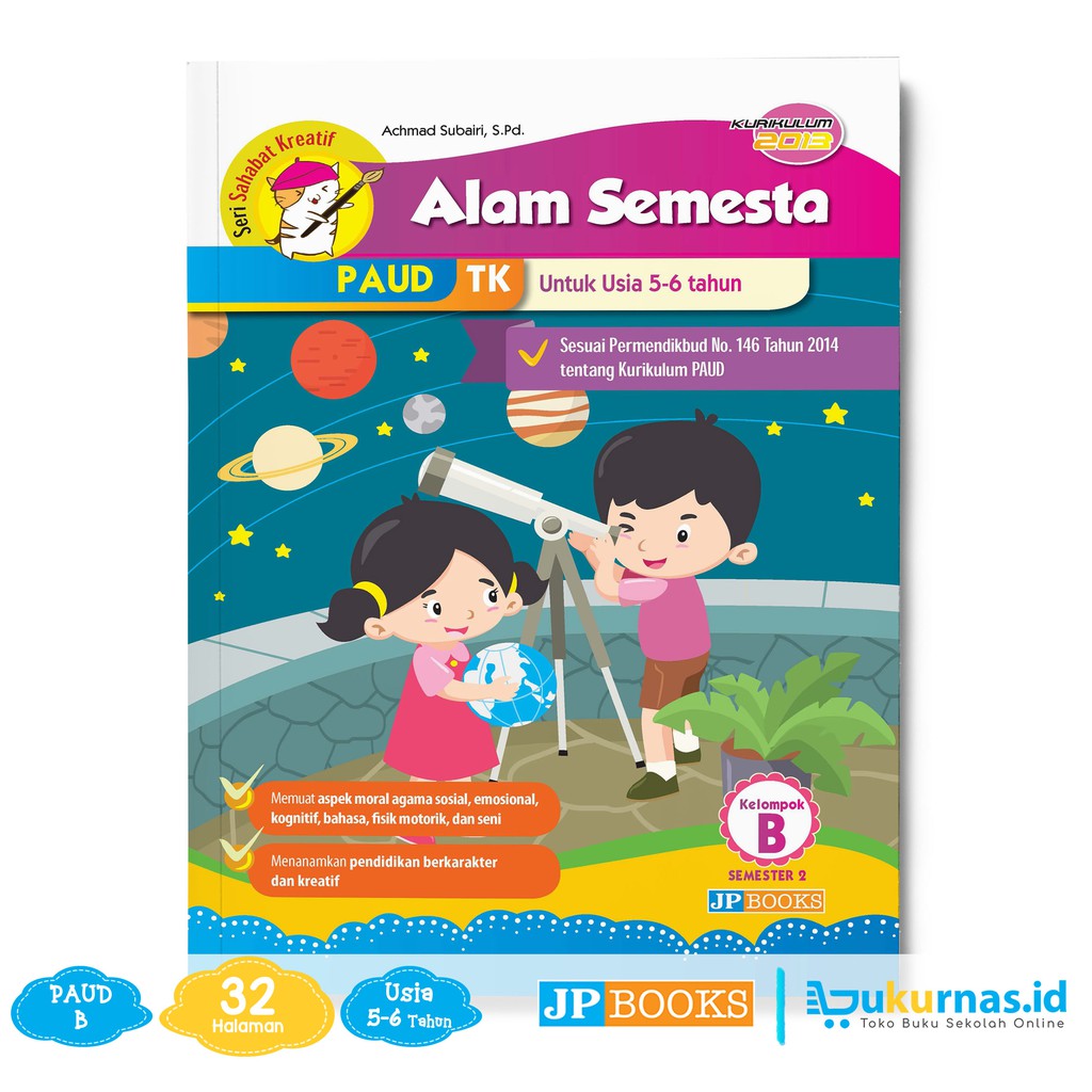 Buku Paud Tk Tematik K13 Kelompok B Tema Alam Semesta Shopee