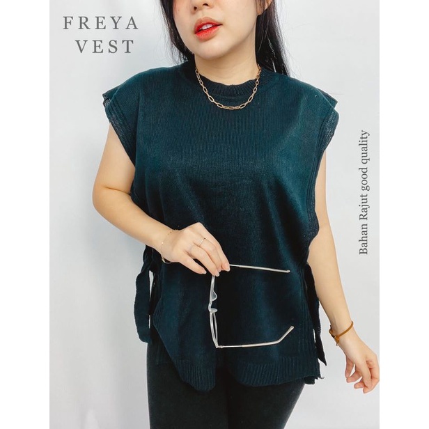 MDLV ~ Freya Vest Rajut Rompi Rajut Outer Rajut Fashion Wanita