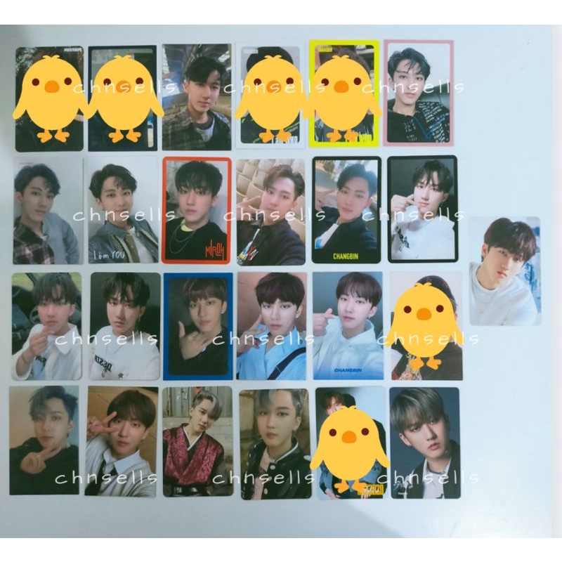 pc photocard changbin stray kids mixtape i am not you who miroh yellow wood levanter go live in life